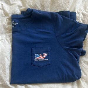 Vineyard Vines Blue EUC T-Shirt with Logo